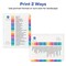 Avery A-Z Dividers for 3 Ring Binders, 26 Tabs per Set, Customizable Table of Contents, Multicolor Tabs (3 Sets of 44225)